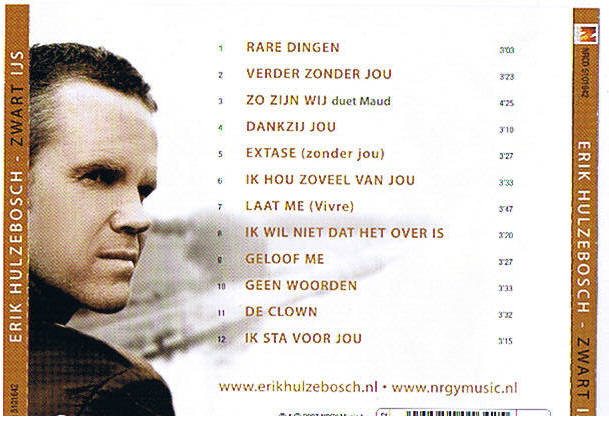 Erik Hulzebosch  Zwart Ijs : Back